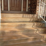 Stairs - after Overlayment and Stained